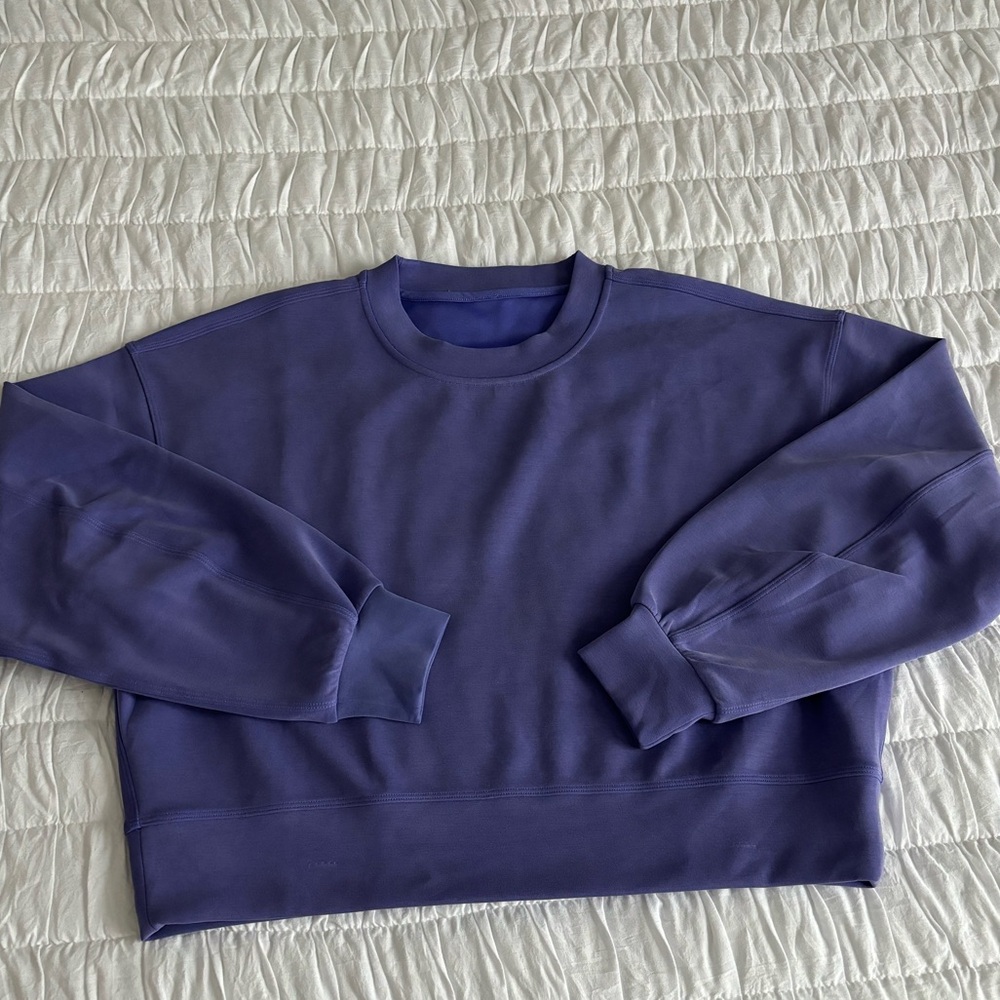Lululemon Soft Stream Crew EUC Purple Size 6